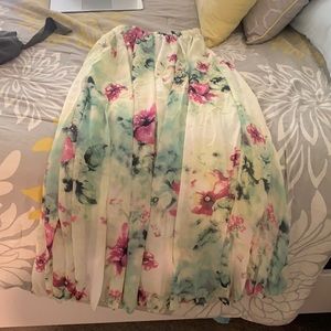 Flower maxi skirt